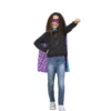 Costume o super eroe mantello blu per bambini