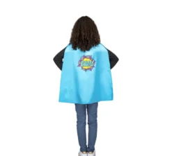 Costume o super eroe mantello blu per bambini