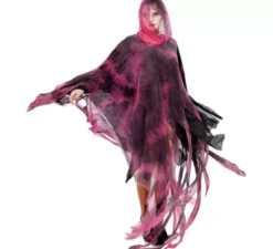 Costume o tunica di spettro rosa e nero per adulti 160 cm