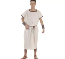 Costume o Tunica romana beige peruomo