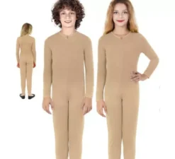 Costume o tuta beige a maniche lunghe per bambini