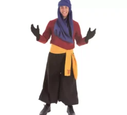 Costume Paggio con fascia ocre per uomo