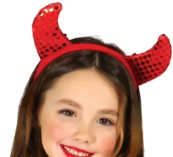 Costume per bambine diavoletta rossa e nera