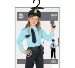 Costume per bambini polizia blu