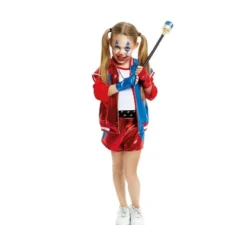 Costume pericoloso da Harlequina per ragazze e adolescenti