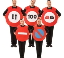 Costume per segnaletica stradale 5 in 1 per adulti