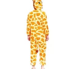 Costume pigiama arancione da giraffa per uomo