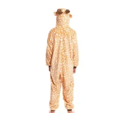 Costume pigiama da cervo a pois con cappuccio per ragazzo