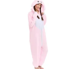 Costume pigiama da coniglio dell'amore per adulto