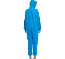 Costume pigiama da mostro blu occhi grandi per donna