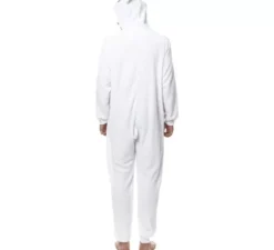 Costume pigiama da orso bianco con orecchie per uomo