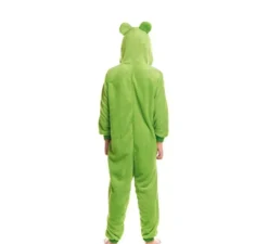 Costume pigiama da rana verde con cappuccio per bambino
