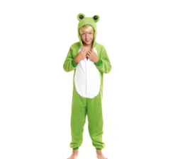 Costume pigiama da rana verde con cappuccio per bambino