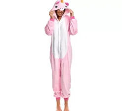 Costume pigiama da unicorno rosa per donna