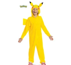 Costume Pokemon Pikachu con coda deluxe per bambini