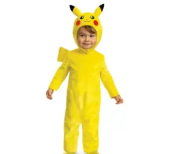 Costume Pokemon Pikachu con coda deluxe per neonati e bambini