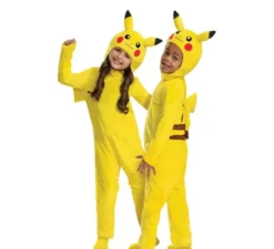 Costume Pokemon Pikachu con coda deluxe per neonati e bambini