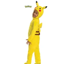 Costume Pokemon Pikachu con coda deluxe per neonati e bambini