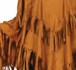 Costume poncho indiano marrone per donna