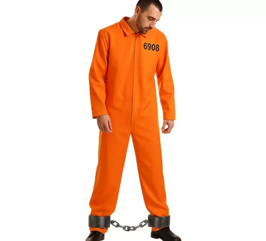 Costume prigioniero di guantanamo per un uomo