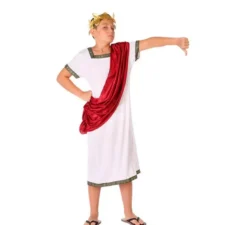 costume romano bianco per caped bambino