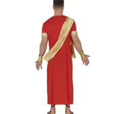 Costume romano rosso e oro per uomo