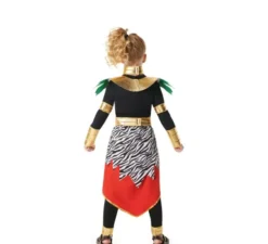 costume rosso africano Masai per bambini