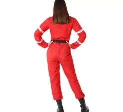 costume rosso Bombera per le donne