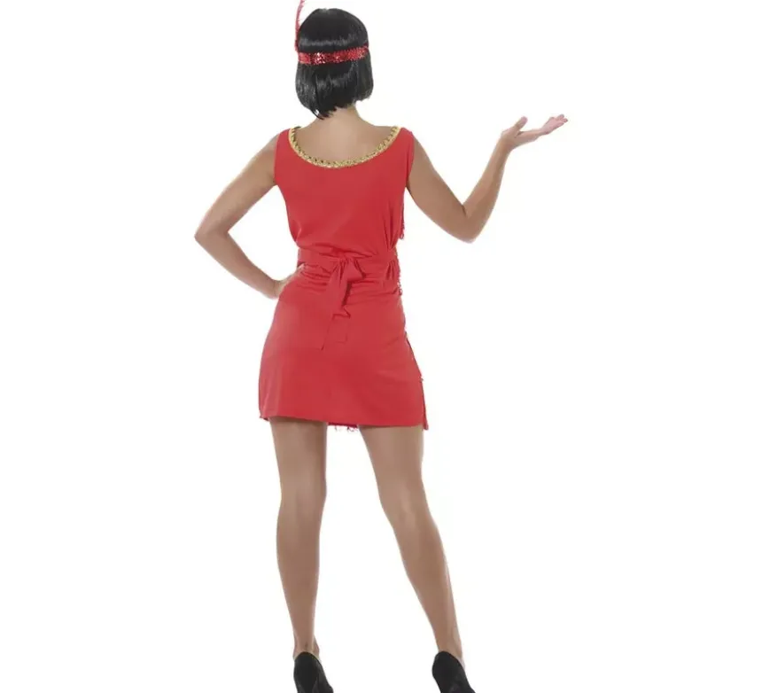 Costume rosso charleston per donna