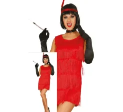 Costume rosso charleston per donna