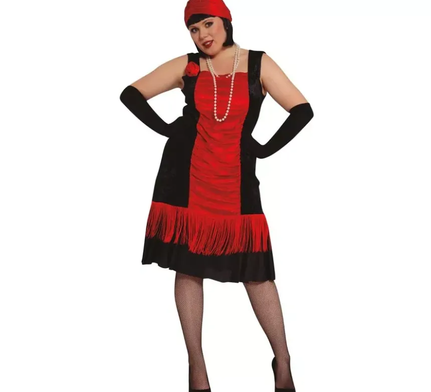 Costume rosso charleston per donna
