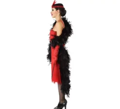 costume rosso Charleston per le donne