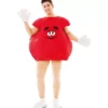 Costume rosso cioccolato per adulti