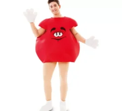 Costume rosso cioccolato per adulti