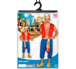 Costume rosso da Arabo delle fiabe per uomo