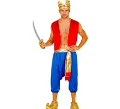 Costume rosso da Arabo delle fiabe per uomo