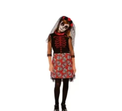 Costume Rosso da Catrina per bambina
