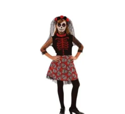 Costume Rosso da Catrina per bambina