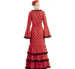 costume rosso di flamenco per le donne