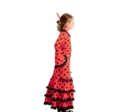 costume rosso di flamenco per le ragazze