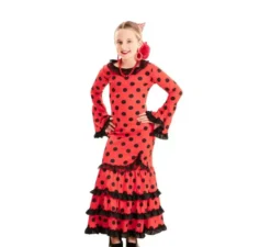 costume rosso di flamenco per le ragazze