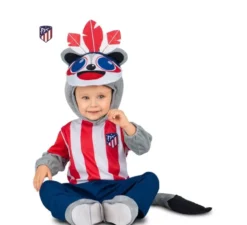 Costume rosso e bianco dell'Indi Atlético de Madrid per bambino