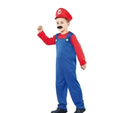 Costume rosso idraulico per un bambino