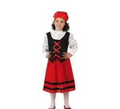 costume rosso Pastora per le ragazze