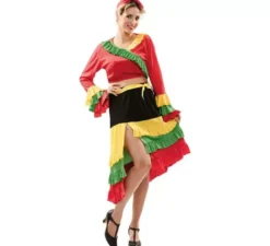 Costume rosso rumbera per donna