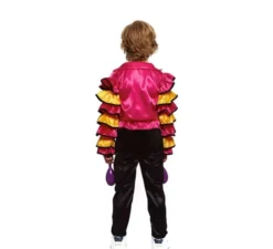 Costume Rumbero fucsia con volant per bambina