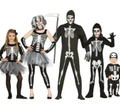 Costume scheletro con tutu per bambina