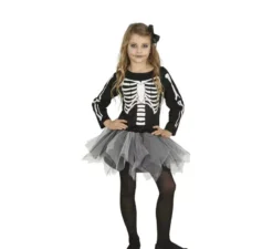 Costume scheletro con tutu per bambina