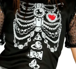 Costume Scheletro luminoso per bambina