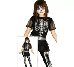 Costume Scheletro luminoso per bambina